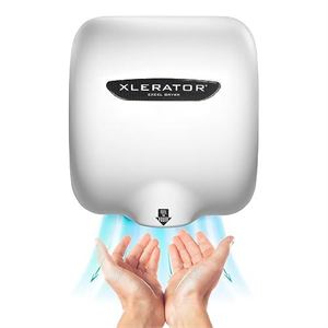 XLERATOR XL-BW Automatic High Speed Hand Dryer with White Thermoset (BMC)Cover a
