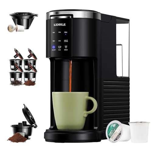 Vista Auction KIDISLE Single Serve Coffee Machine, 3 in 1 Pod Coffee